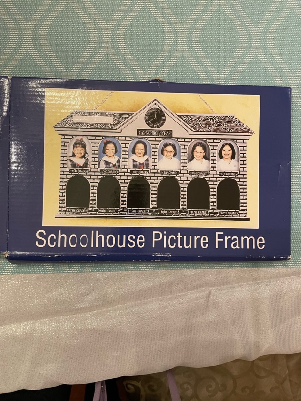 Schoolhouse Picture Frame - silver